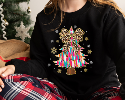 Christmas tree Coquette Bow  shirt