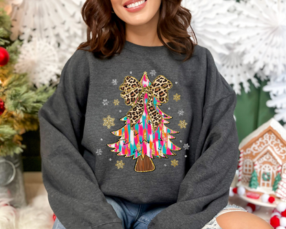 Christmas tree Coquette Bow  shirt