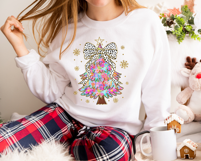 Coquette Bow Christmas Sweatshirt