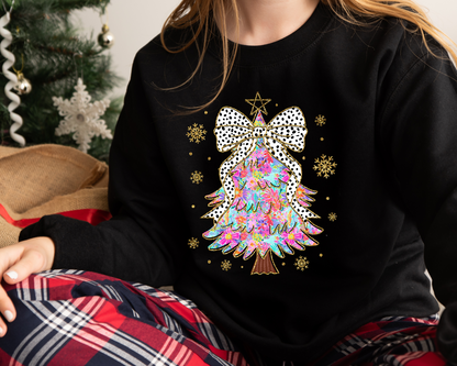 Coquette Bow Christmas Sweatshirt