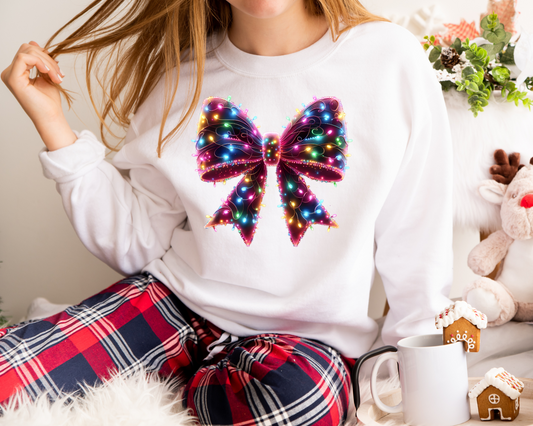 Christmas Crewneck Christmas light shirt,