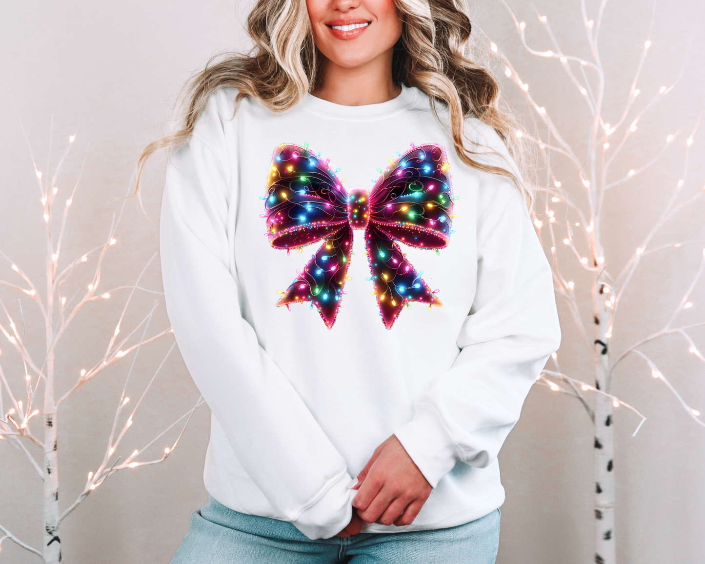 Christmas Crewneck Christmas light shirt,