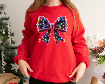 Christmas Crewneck Christmas light shirt,