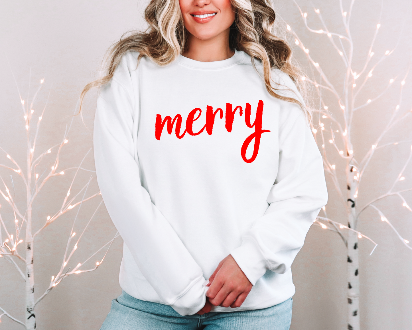 Merry Christmas Tee – Festive Holiday Graphic Shirt for Women