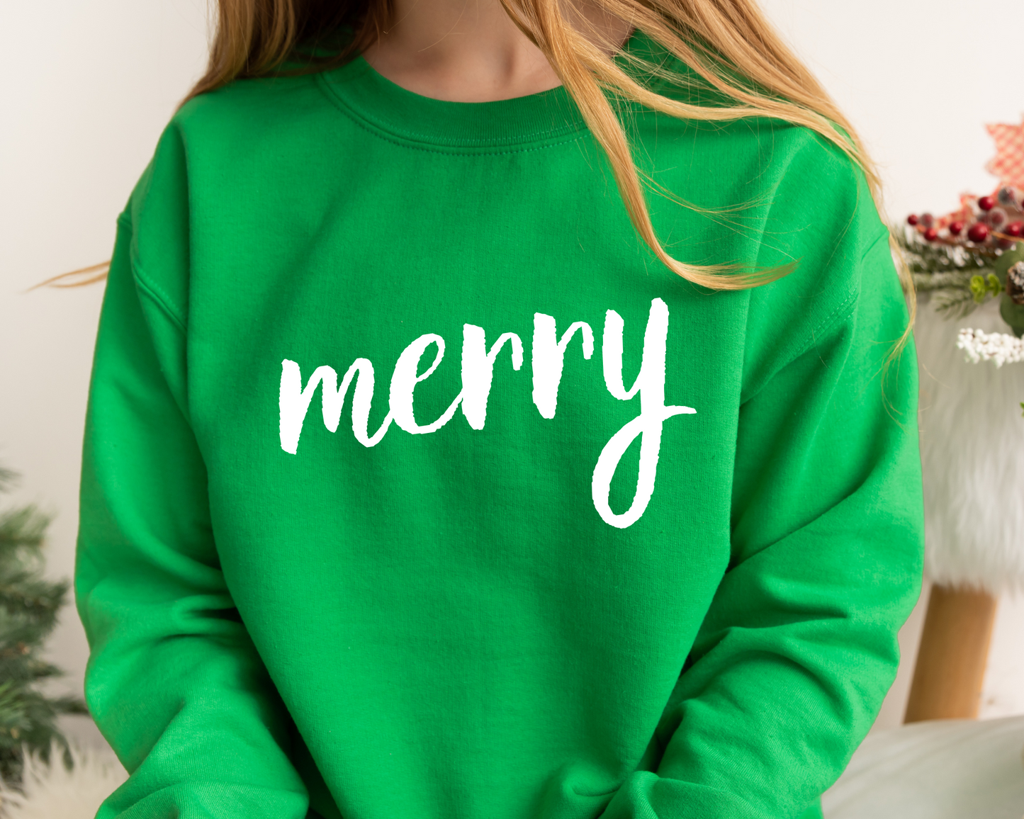 Merry Christmas Tee – Festive Holiday Graphic Shirt for Women