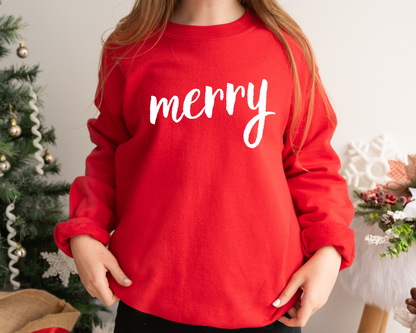 Merry Christmas Tee – Festive Holiday Graphic Shirt for Women