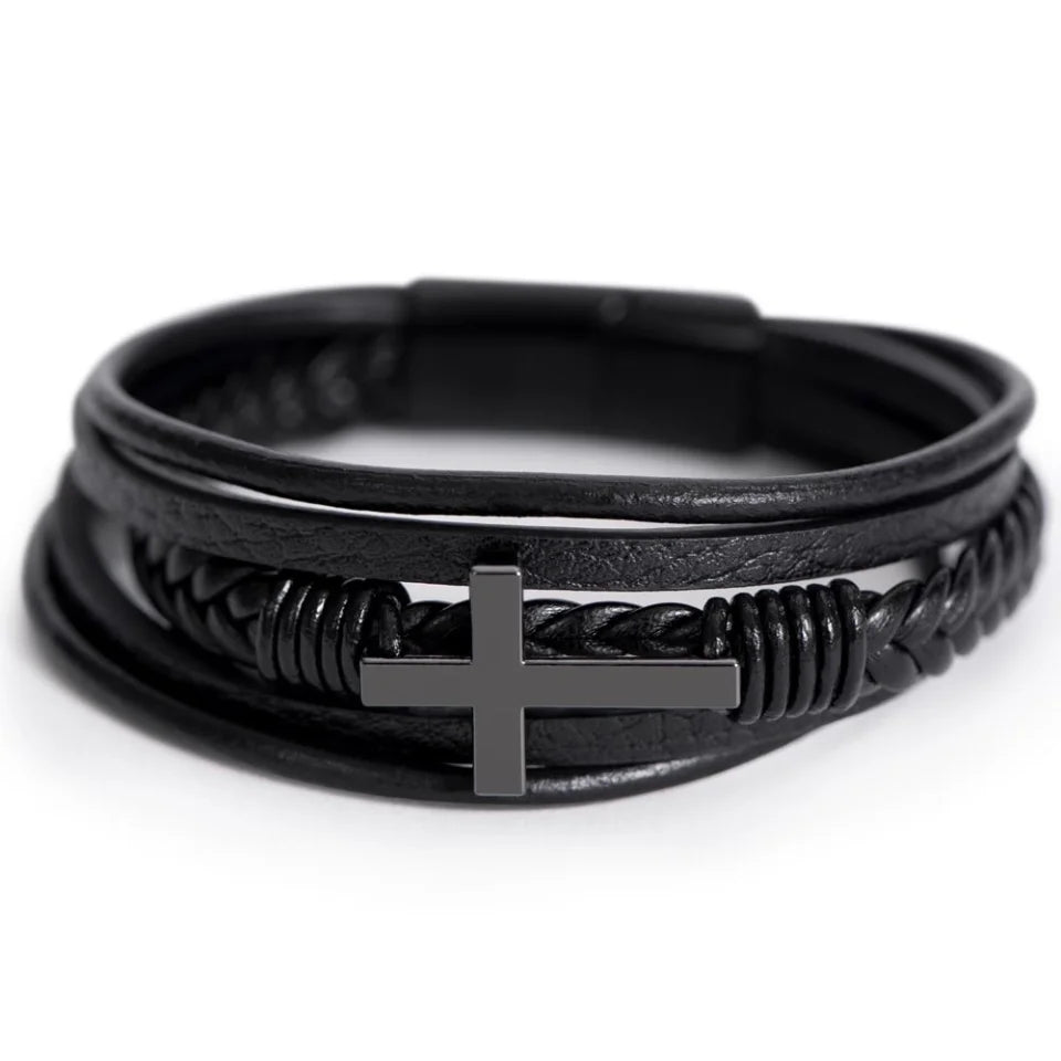 Men's Cross Bracelet LF 12