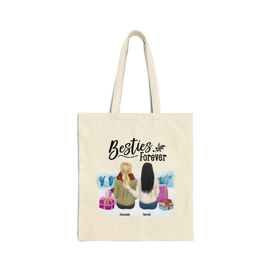 Customizable "Besties Forever" Tote Bag