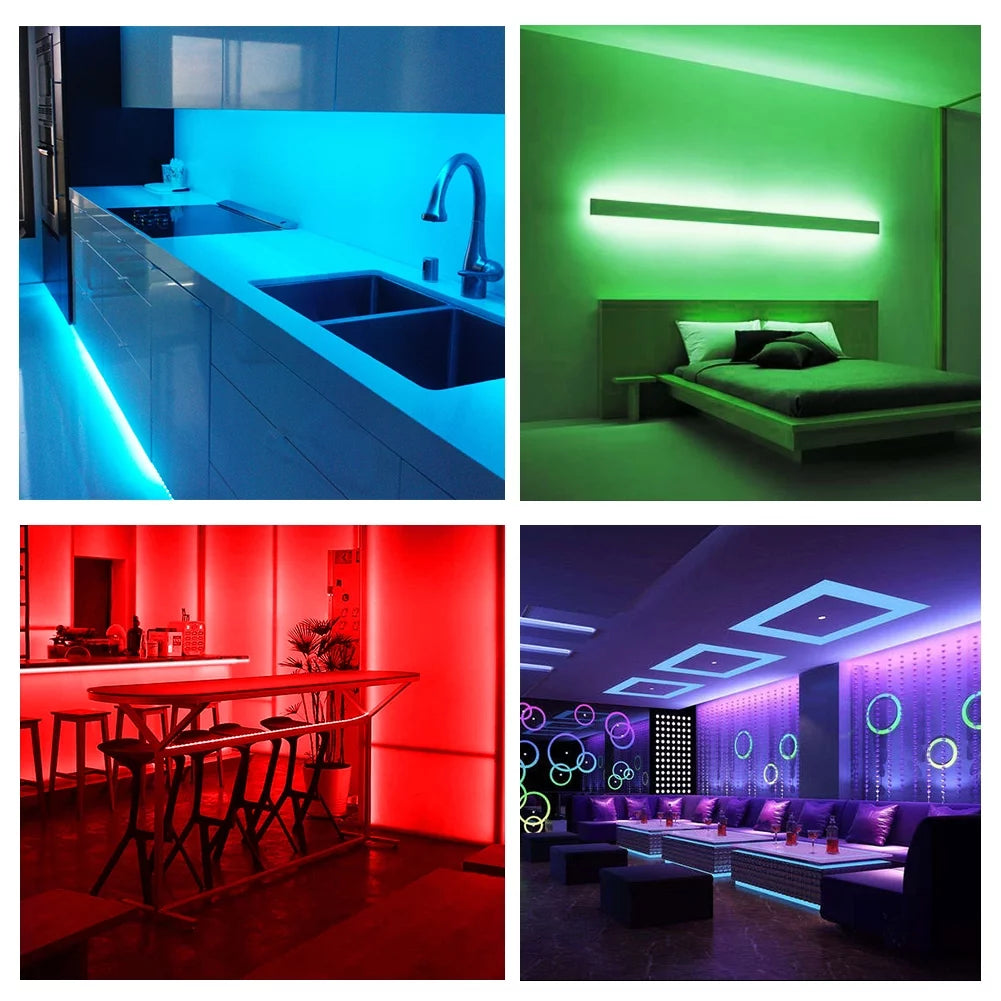 50FT LED Strip Lights - Music Sync, RGB Color Changing Lights with Bluetooth & Phone App Control