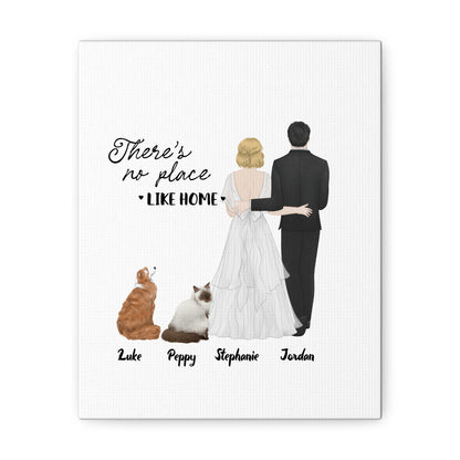 Personalized 'You, me & the pet's Canvas