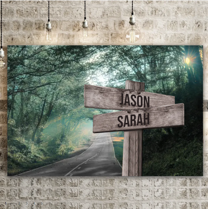 Escape to Forest - Multi-Names Canvas