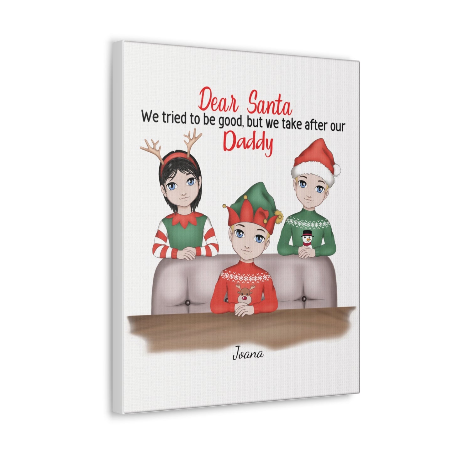 Personalize It  'Dear Santa' Gallery Wrap Canvas