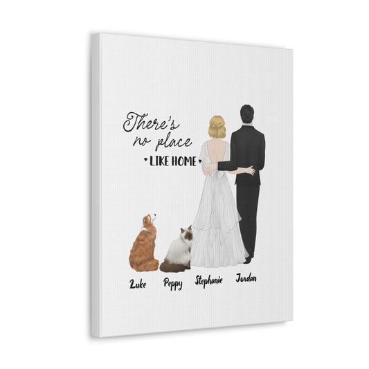 Personalized 'You, me & the pet's Canvas